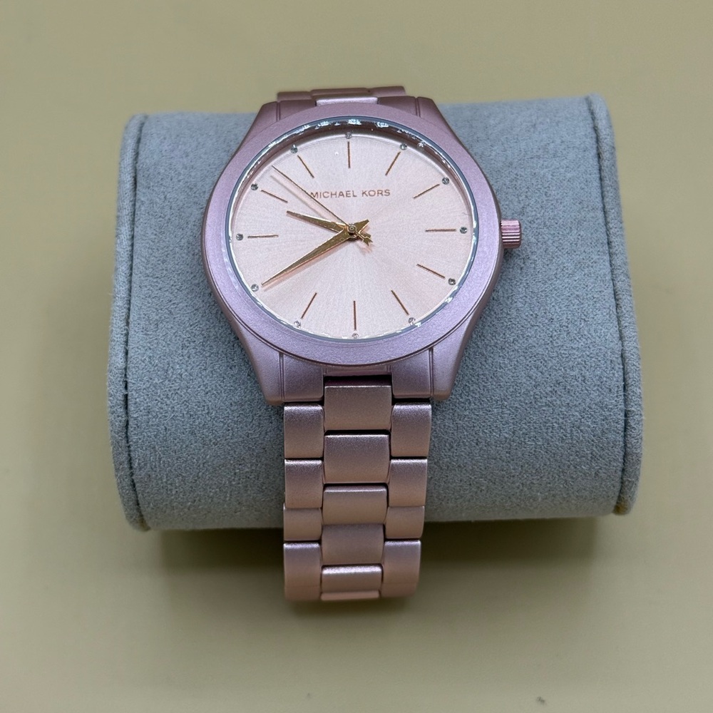 Michael Kors Slim Runway Lilac Pink Rose Gold Watch MK4456 741909